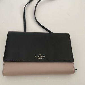 Black and Tan Kate Spade Wallet Satchel